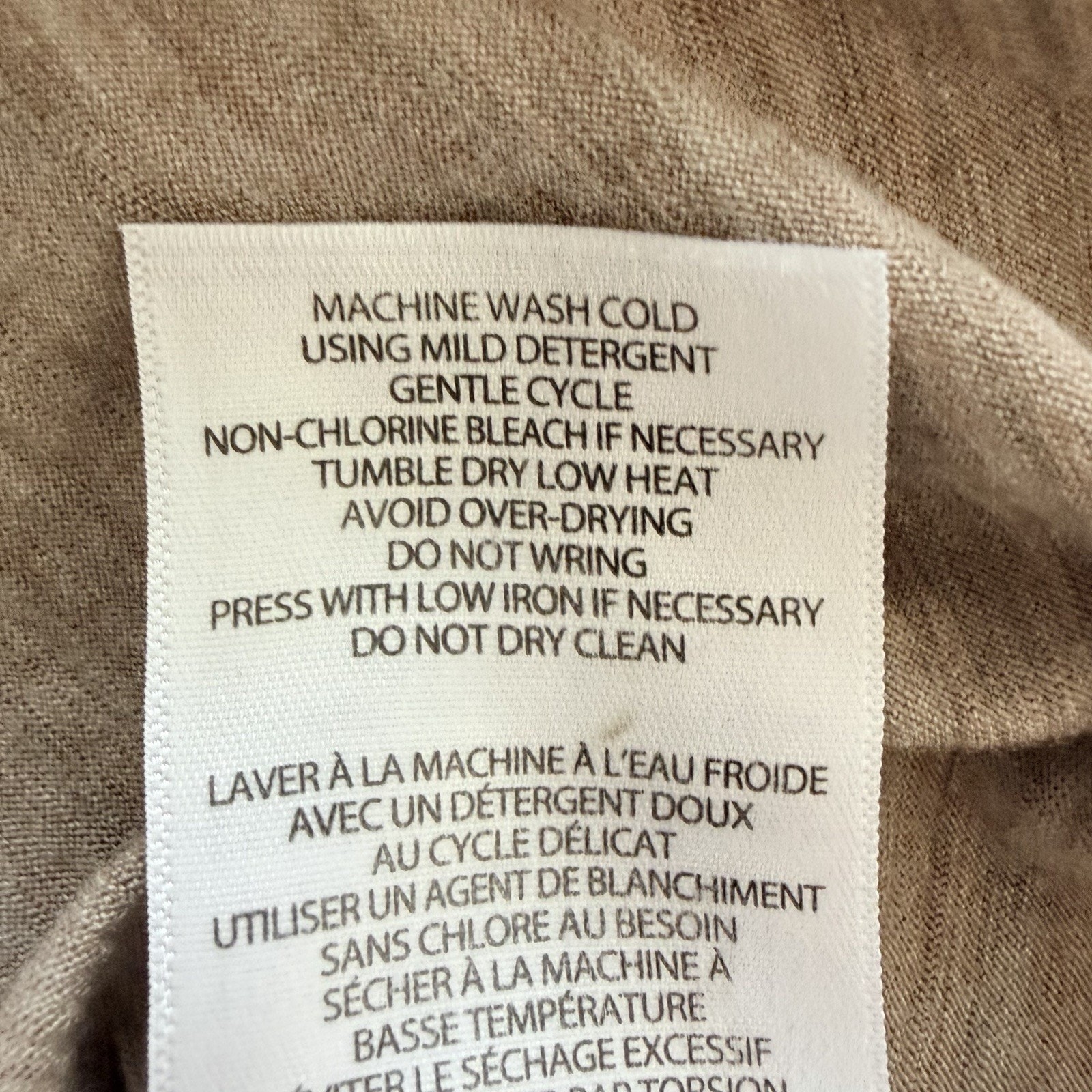 Benetton Merino Wool 1/4 Zip Brown Base Layer Long Sleeve Shirt L Euc Gorpcore — image 5 of 7